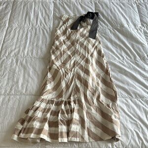 Unlabel girls maxi dress sz 7 Striped Sleeveless Dress with Bow